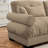 Frederick Velvet Upholstered 3-Seater Sectional Sofa with Pillows-2113368171-2113368166
