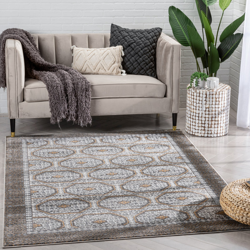Verity Rhea Moroccan Synthetic Area Rug, Rectangle 160 x 220 cm