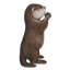 Statue en loutre priant