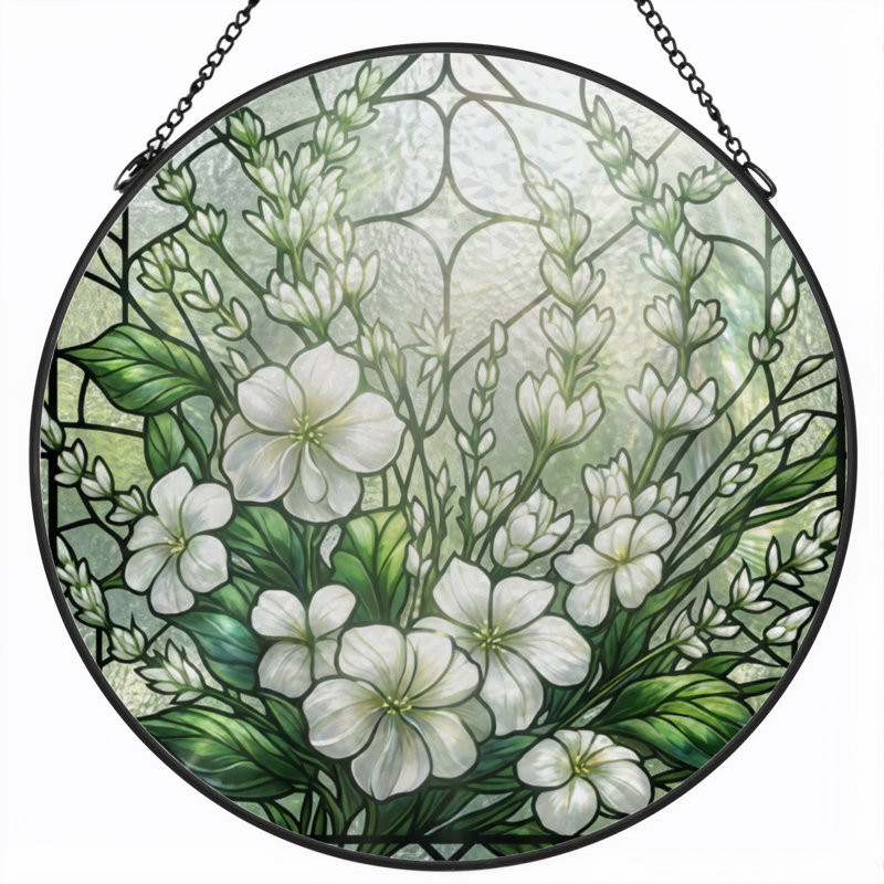 Panneau de vitrail de jardin 12 "H 12", H 12 po x l 12 po