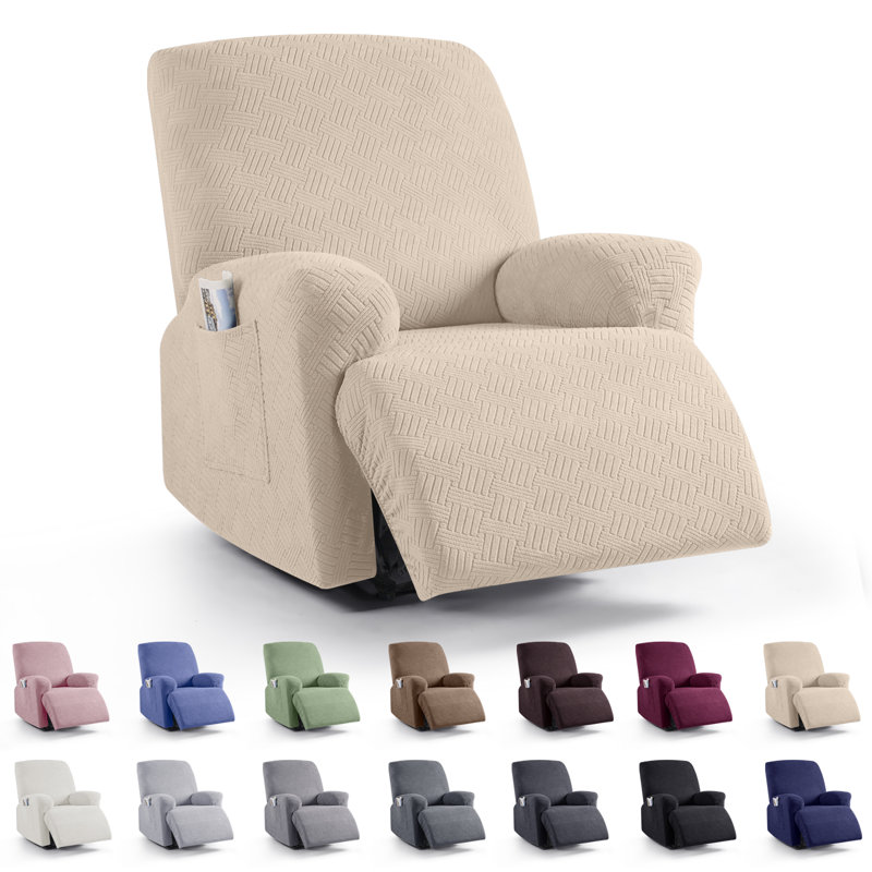 Housse pour fauteuil inclinable avec poches Wald, Beige chaud