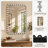 Madison Park Signature Marlowe 24X36 Rounded Rectangle Beaded Wall Mirror