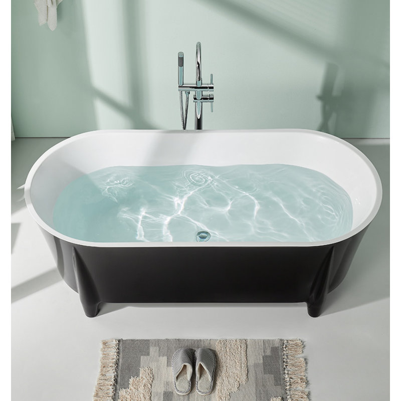 Baignoire de style européen moderne et simple, Noir