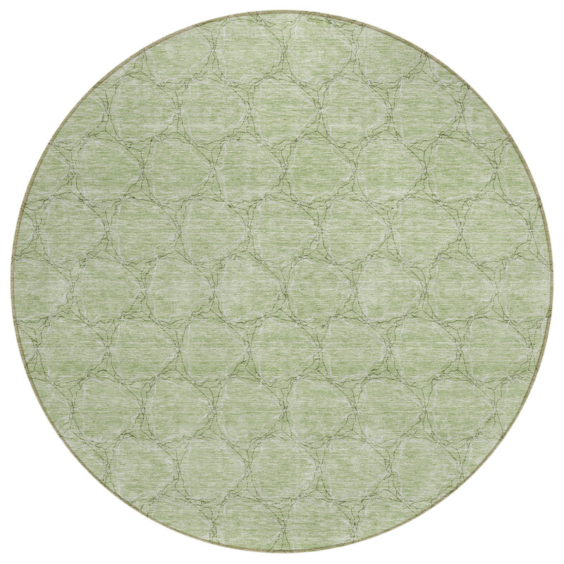  Chayden Area Rug with Non-Slip Backing, Round 8'