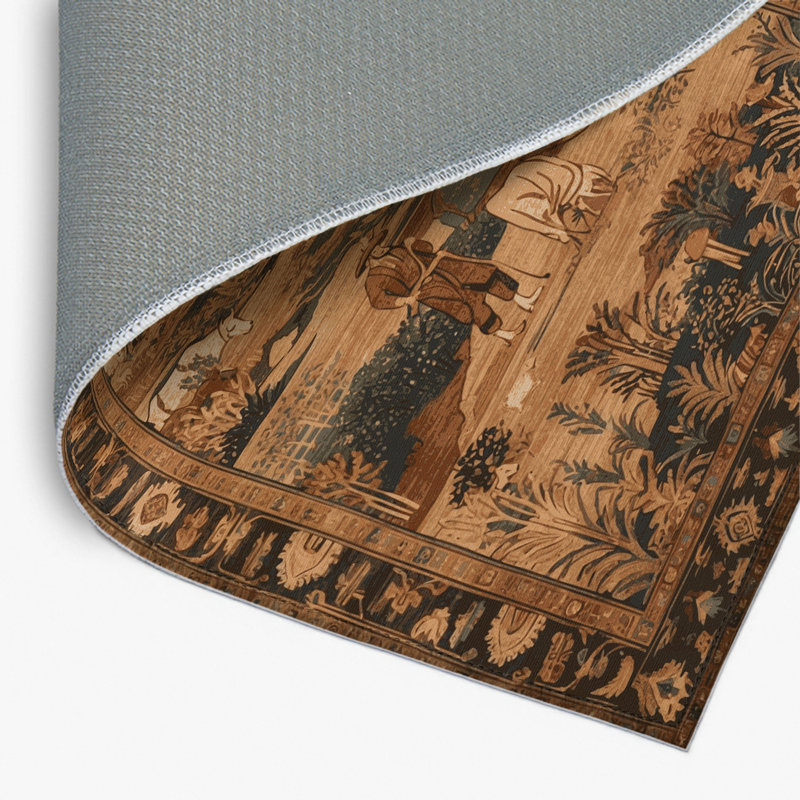 Turkish Brown Indoor and Outdoor Area Rug, Rectangle 2' x 3'