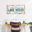 «Lake House Welcome On Canvas», ensemble de 3 pièces-1121891284