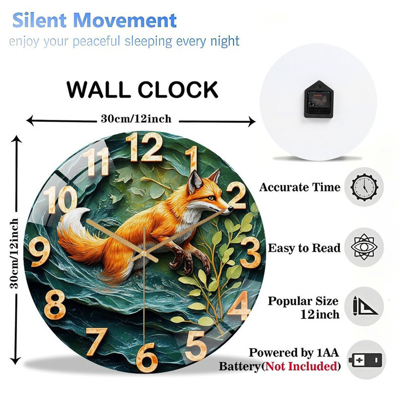 Horloge murale 12 po