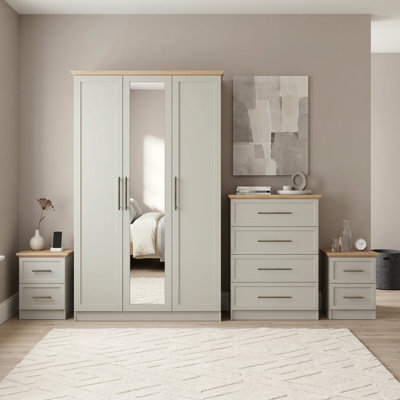 Cleverton 4 Piece Compact Bedroom Storage Set