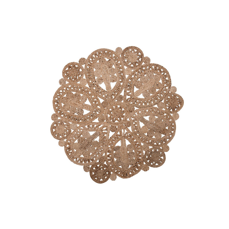Round Verbana Solid Colour 120cm X 120cm Area Rug