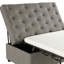 Lit pliant, 49,6 po, espace, facile à assembler, lit gris 49,6 po, matelas à mémoire de forme, pour les petits espaces de vie-809648344