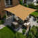 Amgo Customize Rectangle Shade Sail - 200 GSM, 95% UV Blockage with Hardware Kit