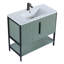  Meuble-lavabo moderne avec plateau en céramique blanche Serenity-189428225
