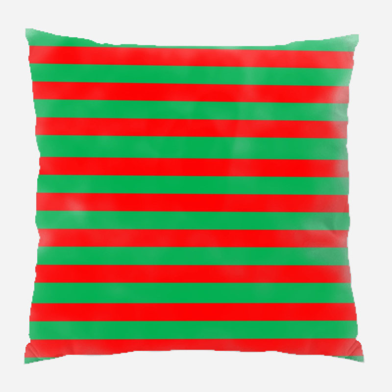 Coussin décoratif arrière-plan, Rouge / Vert