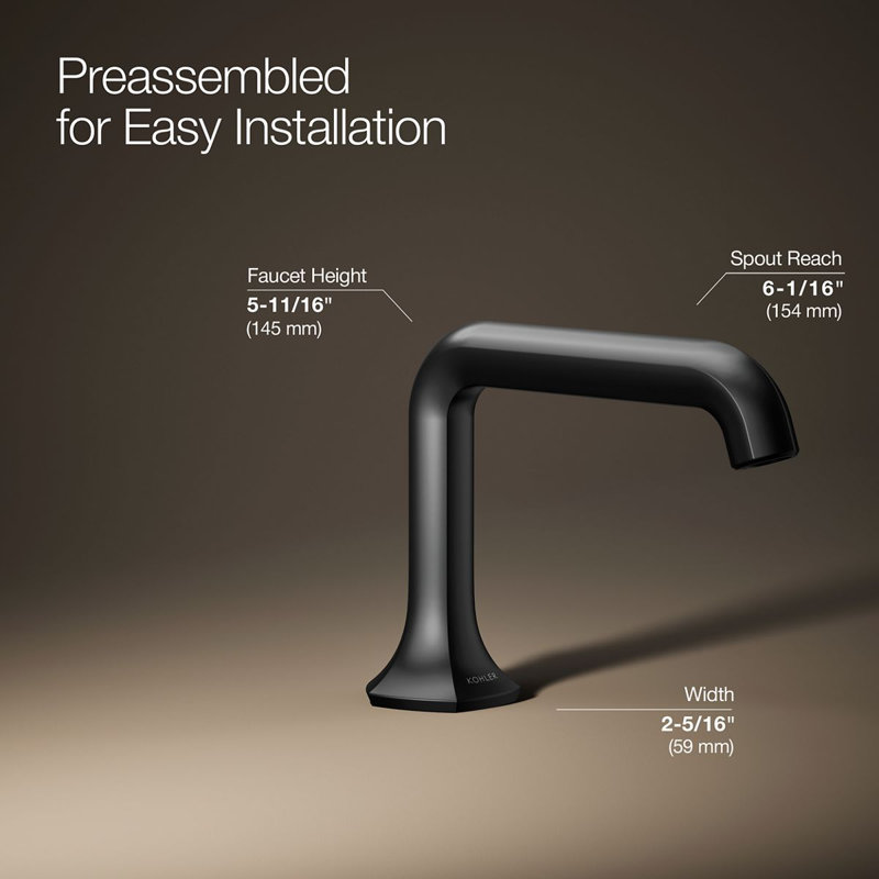 Robinet de salle de bain occasion, Noir mat