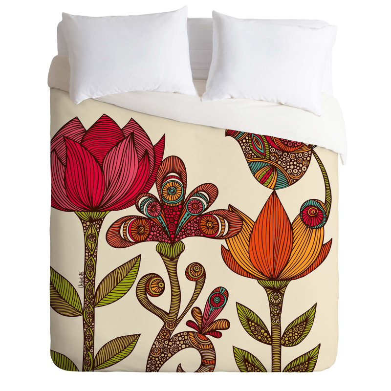 Valentina Ramos Garden Floral Duvet Cover, Twin/Twin XL Duvet Cover + 1 Standard Sham