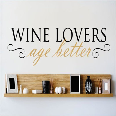Décalcomanie murale «wine lovers age