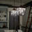 Dame Textured Black 2-Light Pendant with Clear Glass Shade-70048152