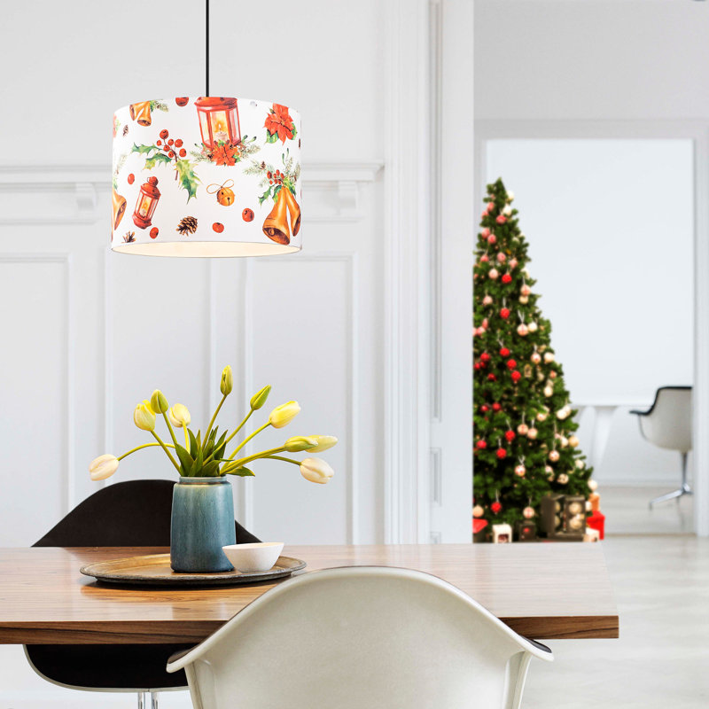 Luminaire suspendu tambour 1 lumière Funston
