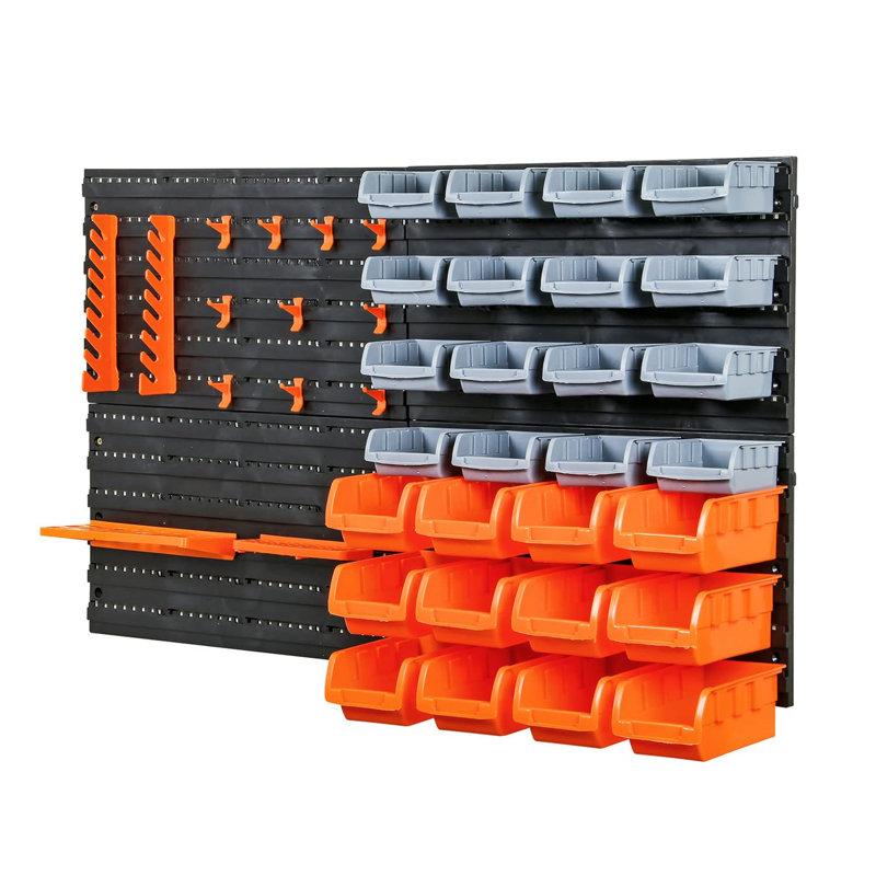 Ayzen 44 Wall Mounted Storage Boxes And Back Panels