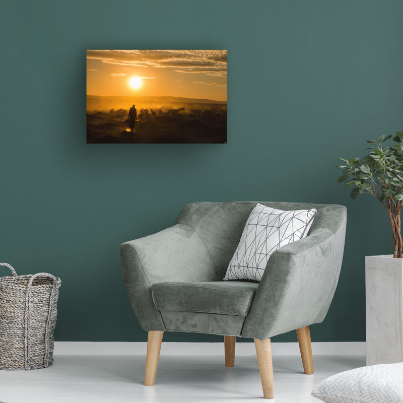 Art sur toile Yasarmetin Shepherd, H 12 po x l 19 po