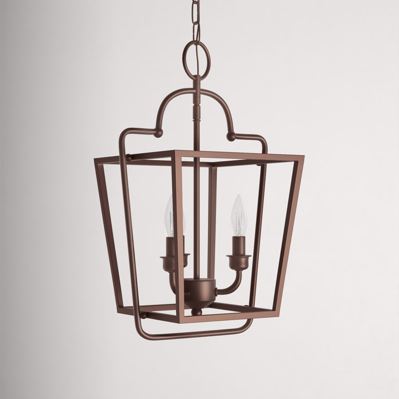 Luminaire suspendu géométrique à 3 lumières Artavion, Bronze huilé