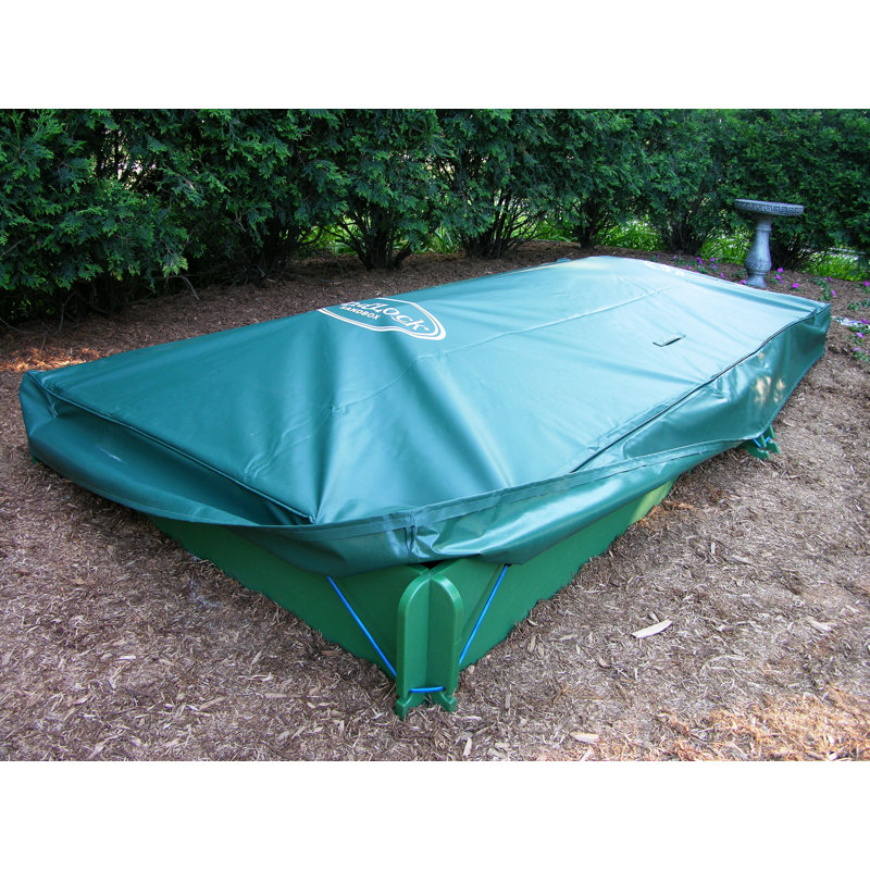 Sandlock Sandboxes 58.5'' x 10'' Plastic Rectangle Sandbox with Cover