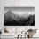 «Everest Base Camp Mountain», impression sur toile de coton de haute qualité pour une décoration murale idéale