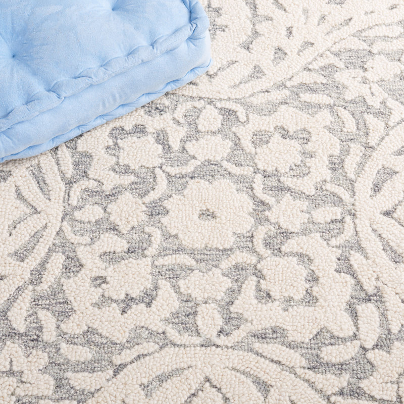 Tapis ivoire / gris Alaxandra 477, Tapis de couloir 2 pi 3 po x 10 pi