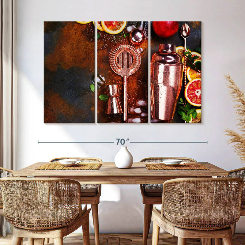 Yarlin Bar Cocktail Accessories, 42" H x 65" W