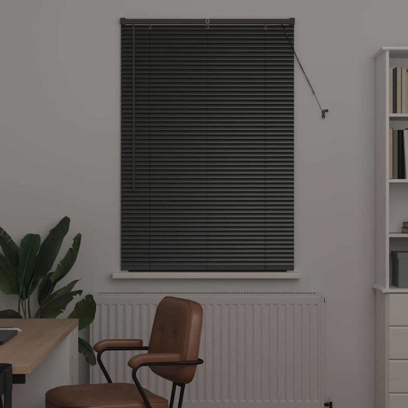 Venetian Blind, 130cm L x 90cm W, Black