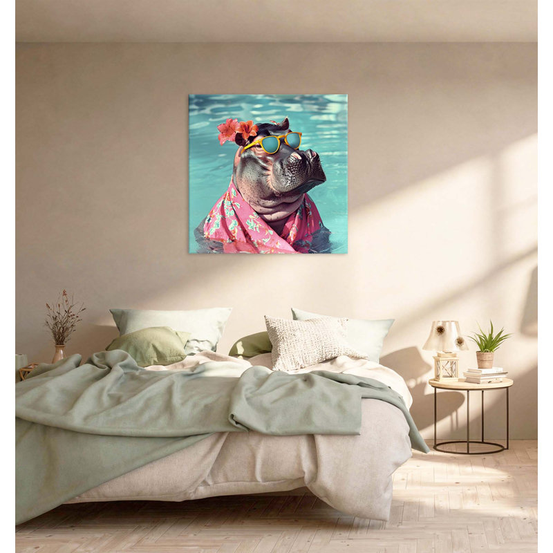 Hippo Oasis 7 - Unframed, Large