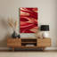 «Abstract Landscape 17», art mural en métal rouge-1504165599