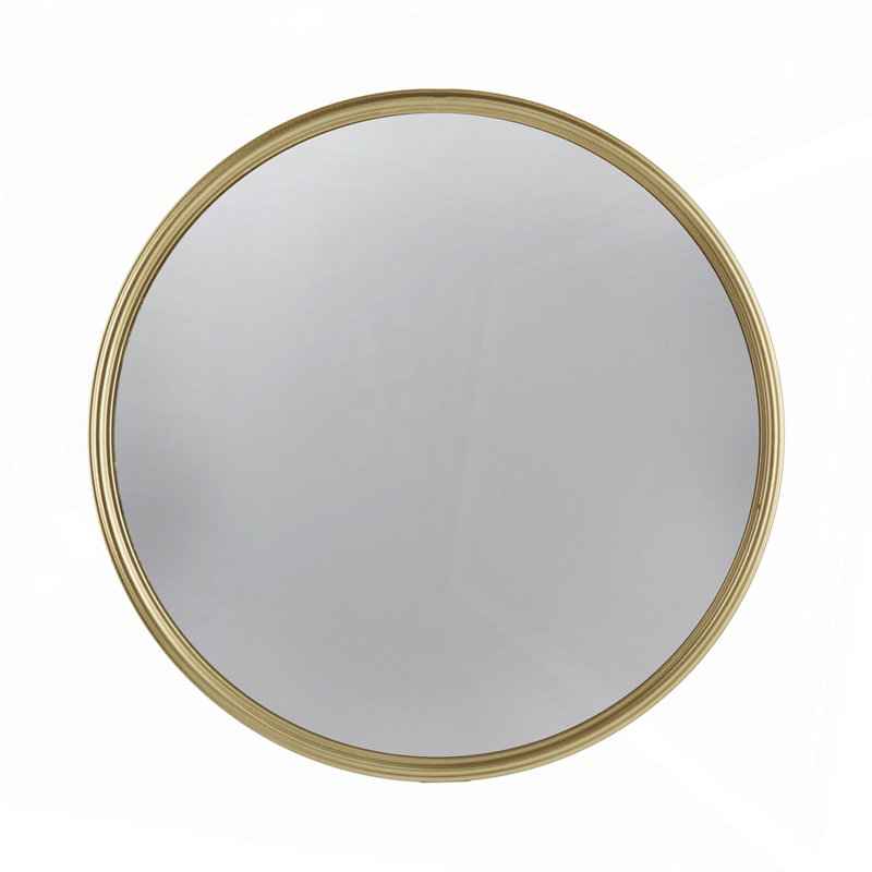 Miroir doré, 15" x 15"
