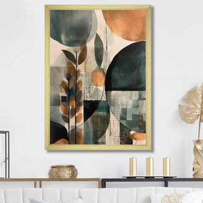 «Lyna Green and Brown Artistic Libération II», reproduction sur toile