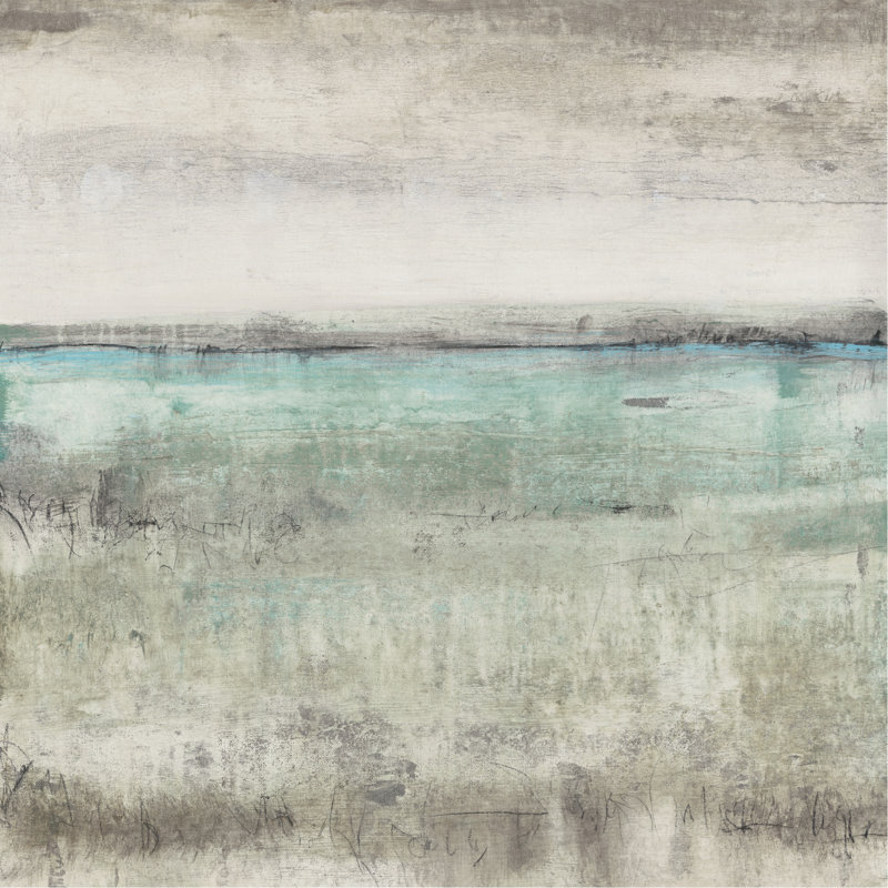 Aqua Horizon II by Timothy O' Toole - Painting, 30cm H x 30cm W, Paper Print