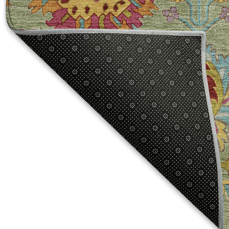 Machine Washable Indoor/Outdoor Chantille ACN2288 Damask Rug, Rectangle 3' x 5'