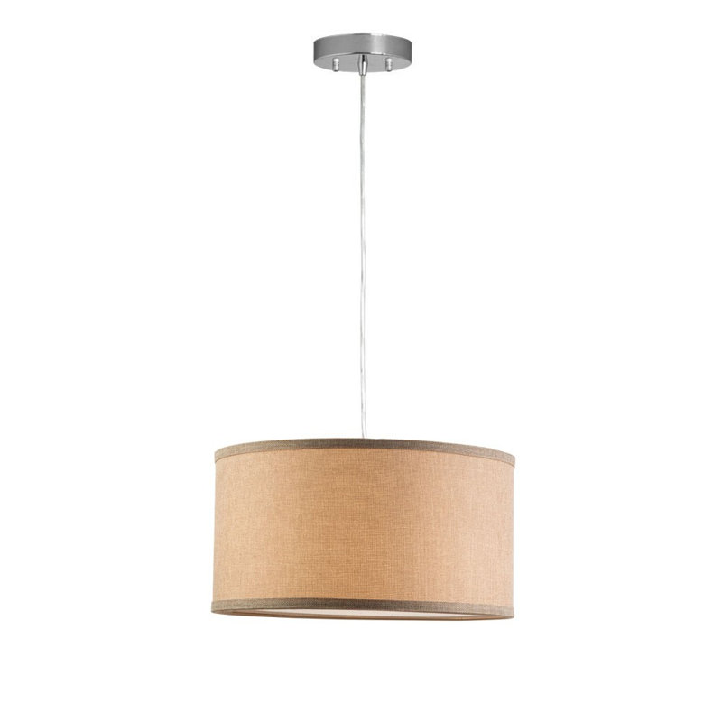 Kluge 1 - Light Single Pendant, Natural Linen