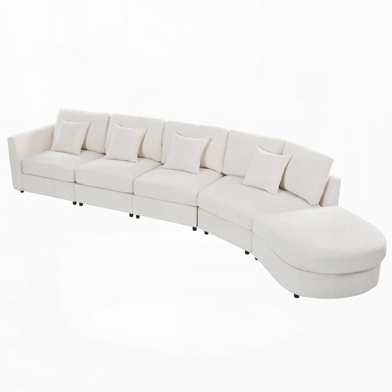 Canapé modulaire courbé 5 places Modern