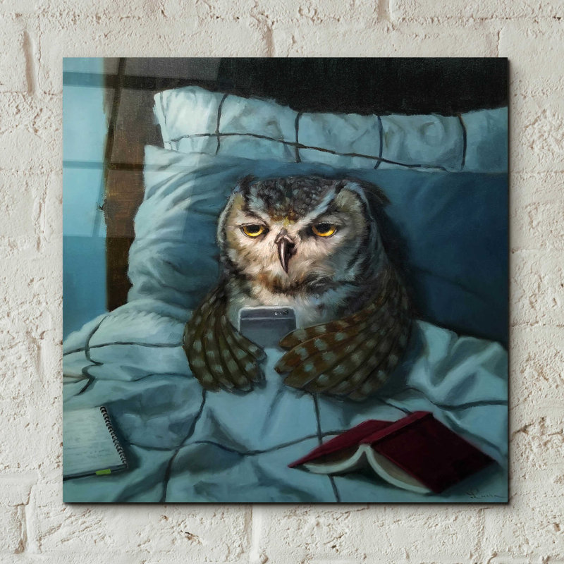 «Night Owl» par Lucia Heffernan - impression sans cadre, H 12 po x l 12 po x P 0,13 po