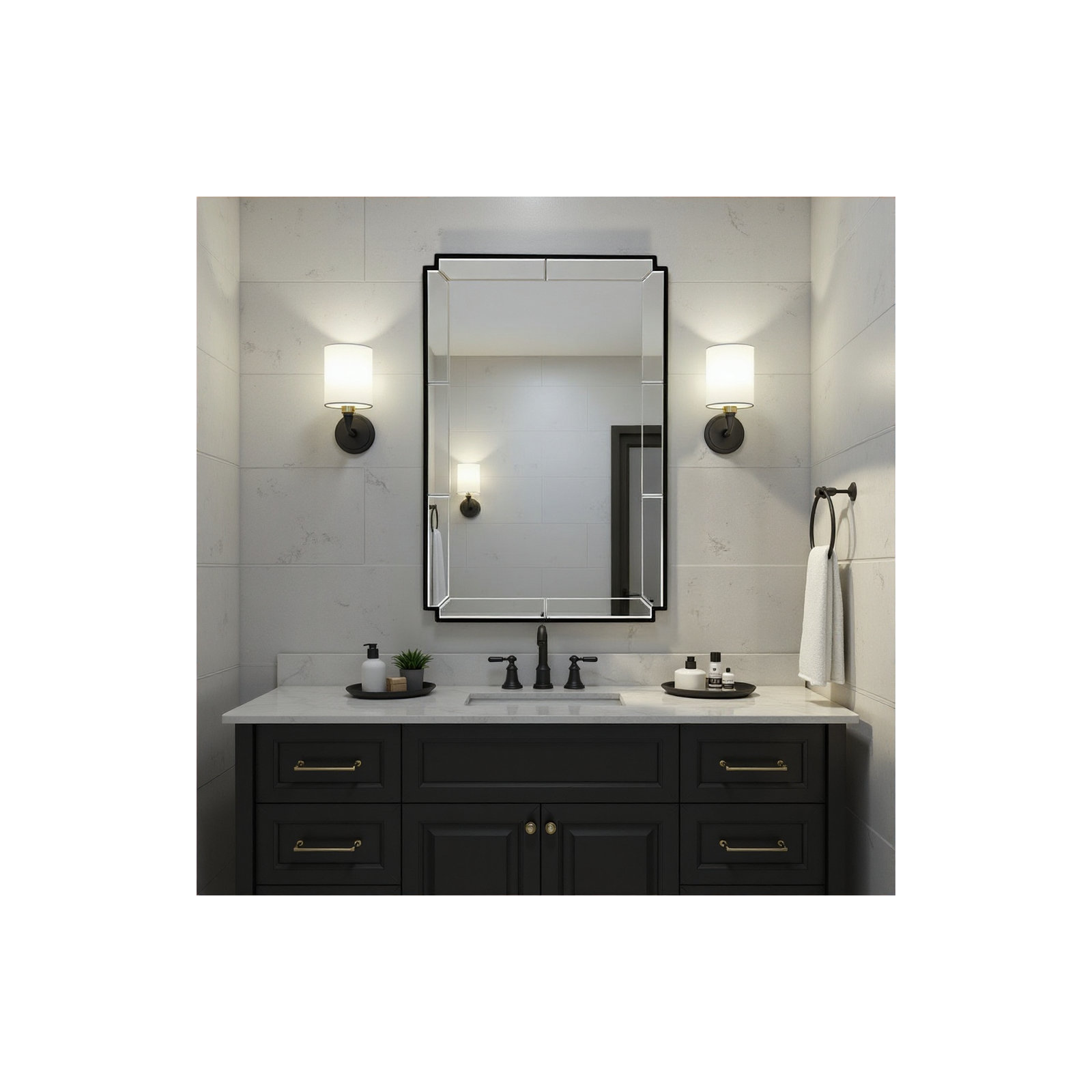 Davis Mirror, Black