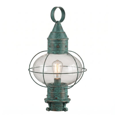 Brass Traditions - Ellington - 1 lumière - 21 pouces - Vert Verde - Laiton massif - Lampadaire