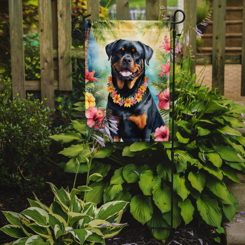 Drapeau de jardin en polyester double face H 15,5 po x l 11,25 po