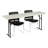 Rectangular Blow-Molded Plastic Folding Training Seminar Table-61206870-61206868