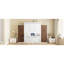 Mur de lit double pleine grandeur avec placards, bureau rabattable et tiroirs Confortable pour économiser de l'espace dans les gymnases à domicile Rangement intégré, structure pliable idéale pour les espaces polyvalents et les petites maisons-1396007905