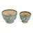 Classic Chinoiserie Ceramic Outdoor Planters Set for Patio Styling - Decorative Indoor Flower Pots for Living Room  and Home Decor - Set of 2-447057183-338403815