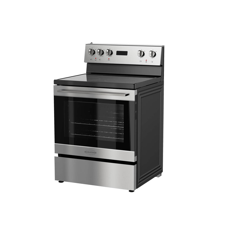 Marathon 30" Electric Glass Top Range, Stainless Steel