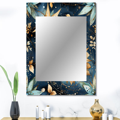 Pratiksha - Blue Wall Mirror Decor