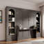 Murphy Bed With Shelves, Drawers, Desk And Led