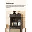 Armoire d'appoint vintage en rotin vintage