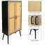 Armoire de rangement en bois avec tablette Farmhouse